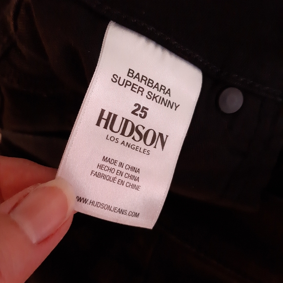 Black Hudson Barbara Super Skinny Jeans size 25 - Picture 13 of 14